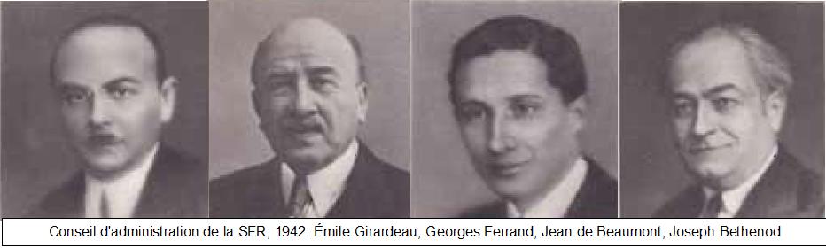 Administrateurs de la SFR 1