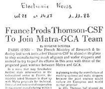 Electronics news 1er novemvre