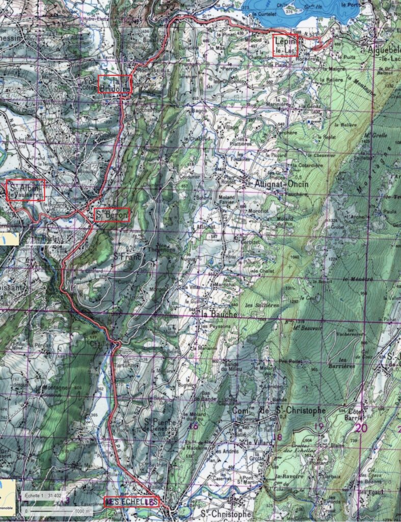 carte Lepin - Les Echelles